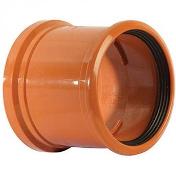 Polypipe PVC Double Socket Coupler 110mm