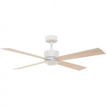 Beacon Deckenventilator Newport, mit Licht, weiß/eiche, leise