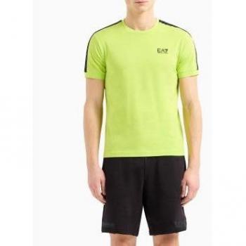 Camiseta EA7 Hombre Amarillo Logo Series