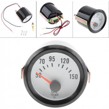 Medidor de Temperatura de Aceite 52mm con Luz LED Azul 12V 50-150°C