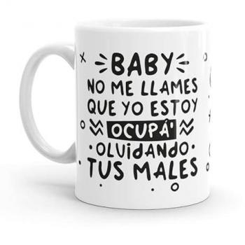 Taza No Me Llames Minimalista