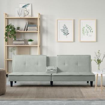Canapé-lit Luxe Velours Gris