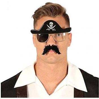 Occhiali da pirata con baffi