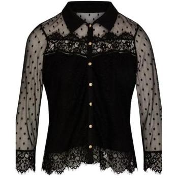 Tereza 252 – Morgan Black Slim Fit Bluse für Damen