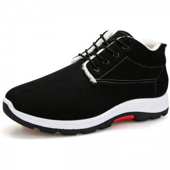 Black and Blue Winter Footwear for Men