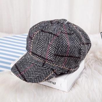 Gorro Cuadros Planos Boina