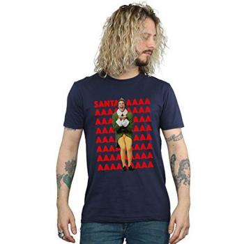 Buddy Santa Scream T-Shirt (Blue)