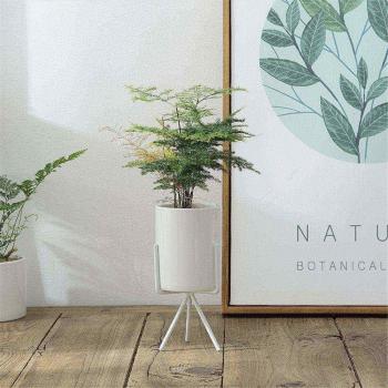 Bocaux d’atelier en céramique noire/blanche avec support de crayons – rangement floral
