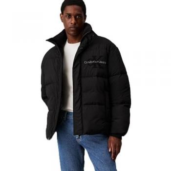 Calvin Klein Chenille Daunenjacke tiefschwarz