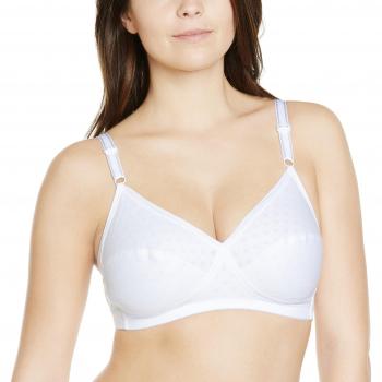 Triumph Women's ELASTI CROSS NATURE N Non-Wired Everyday Bra, White, EU 95D