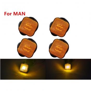 4x 2.4'' 24V LED Side Marker Lamps for MAN TGS/TGM