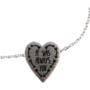 Anello di Messaggi in Argento 11x10 mm “Always You”