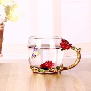 Colorful Enamel Coffee Cup Set