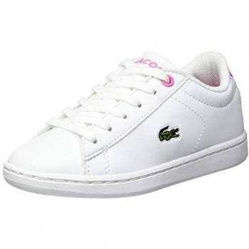 Lacoste Carnaby Evo BL 2 SUC, Baskets Mixte Enfant, Blanc