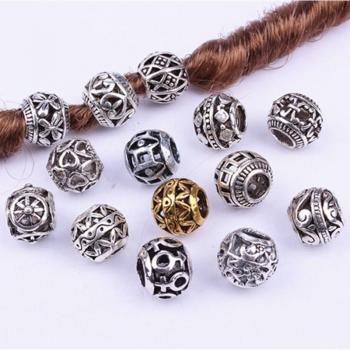 Barbe Dreadlock Perle Trousseau – 10 tresses argentées