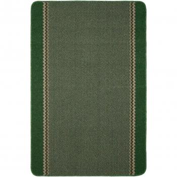 Chic Washable Green Border Rug