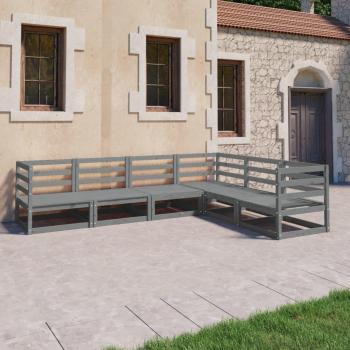 Kit Conforto Jardim Pino Cinzento 6 Itens