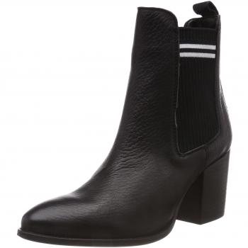 Bottes à talon moyen Hilfiger Denim, Femme, Noir (Black 990), 40 EU