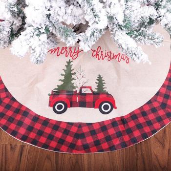 Seasonal Christmas Tree Carpet – 106 cm Round Tree Skirt for Home Decor