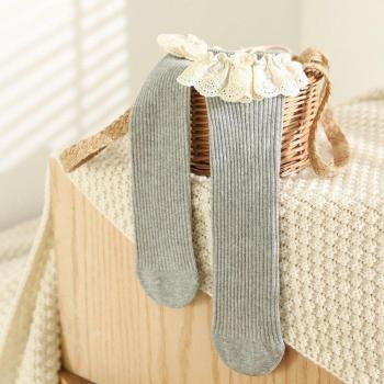 Lace Knitted Cotton Socks for Girls (1-5 Years)