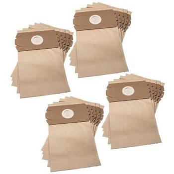 VHBW 20‑Pack Vacuum Cleaner Bag for Fakir/Nilco – Brown, 31.5 cm × 18 cm