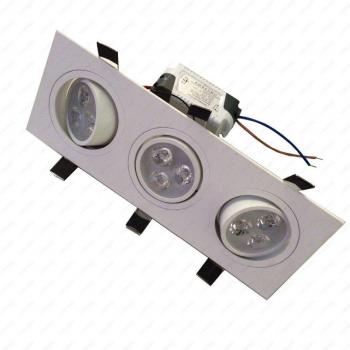 9W Dimmable Rectangular LED Ceiling Light for Living Room