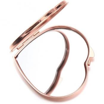 Rose Gold Double-Sided Folding Makeup Mirror