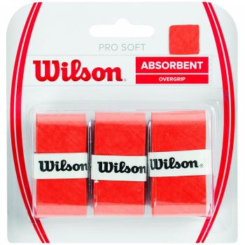 Wilson Pro Soft 3 Pack Overgrips Raqueta Unisex Adulto Naranja