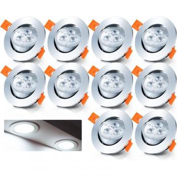 Ensemble de 10 Spots LED Encastrés