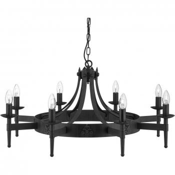 Searchlight Cartwheel II Chandelier, 8-Bulb