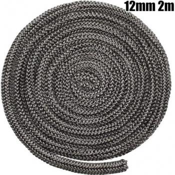 Estufa de fibra de vidrio, quemador de leña, 10/12mm, gris oscuro