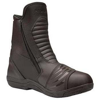 PROANTI Motorradstiefel aus Leder, schwarz