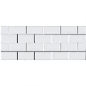 Protector de Pared Cocina Ladrillo Blanco 40x300