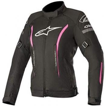 Stella Gunner V2 WP‑Jacke für Motorräder, Schwarz/Fuchsia, XL (Alpinestars)