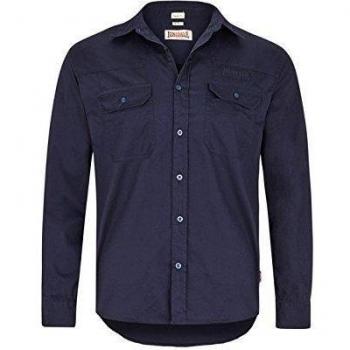 Camisa Lonsdale Hombre Darlington Azul Oscuro M