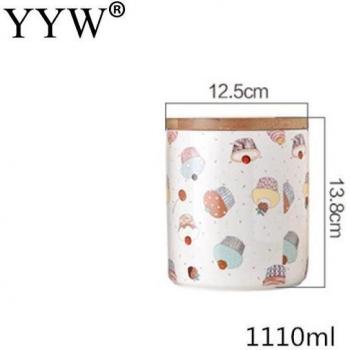 Cake Pattern Kitchen Jars