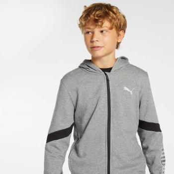 Gris Puma Active Sport Hoodie – Taille 10 – Garçon