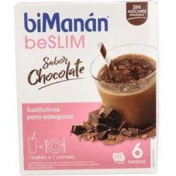 BiManán Bebida Substituta Sabor Chocolate 6 Sachês