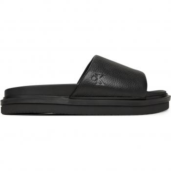 Calvin Klein Jeans Flache Pantolette Lth Schwarz