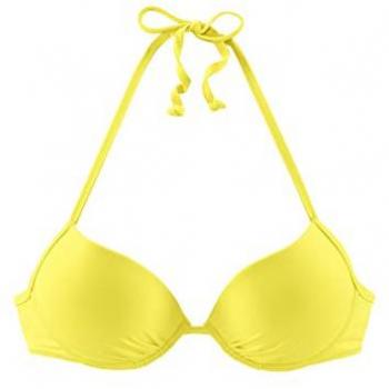 Buffalo Damen Bikini-Oberteil Happy Gelb Cup D