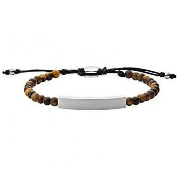 Fossil Pulsera Vintage Casual de Acero y Ojo de Tigre