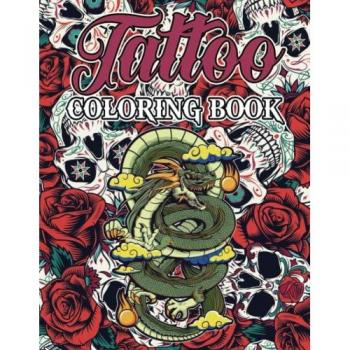 French, The Little: Tattoo Coloring Book for Adults