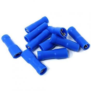 CAPOCORDA FASTON 4,8 FEMMINA BLU ISOLATO 10 pezzi