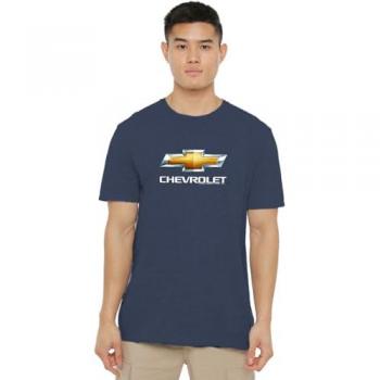 Blue Chevy Bowtie Graphic T‑Top