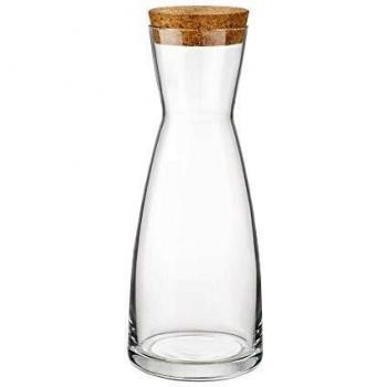 Ypsilon Cork‑Lid Glass Carafe (0.5 L) – Bormioli Rocco