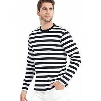 Men's Striped Long Sleeve T-Shirt