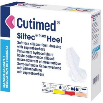 Cutimed Siltec Heel 16x24 cm Silikon-Kompressen 5 Stück