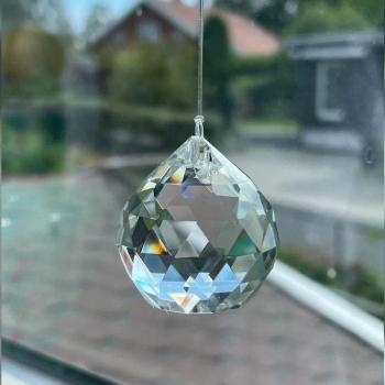 30mm Clear Prism Bead