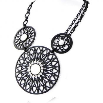 Collier Créateur Carmen noir‑blanc (NOA H9005)