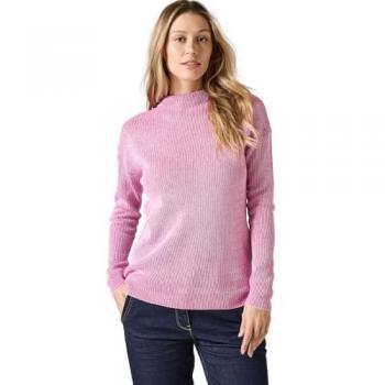 Pull Cecil Femme col roulé pastel rose – Taille M